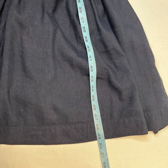 Anthropologie En Saison V-Neck Colorblock Maxi Dress Brown White Navy Medium - Picture 11 of 15